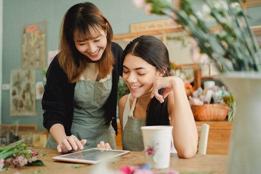 Women coding together in a workshop