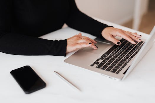 woman working on a tech project