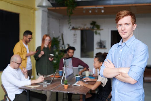 diverse tech team brainstorming