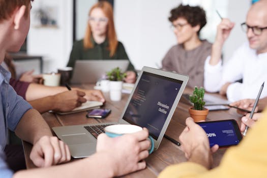 Empowered women in tech working together