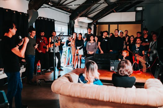 Women networking in tech