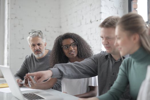 group of diverse tech professionals collaborating